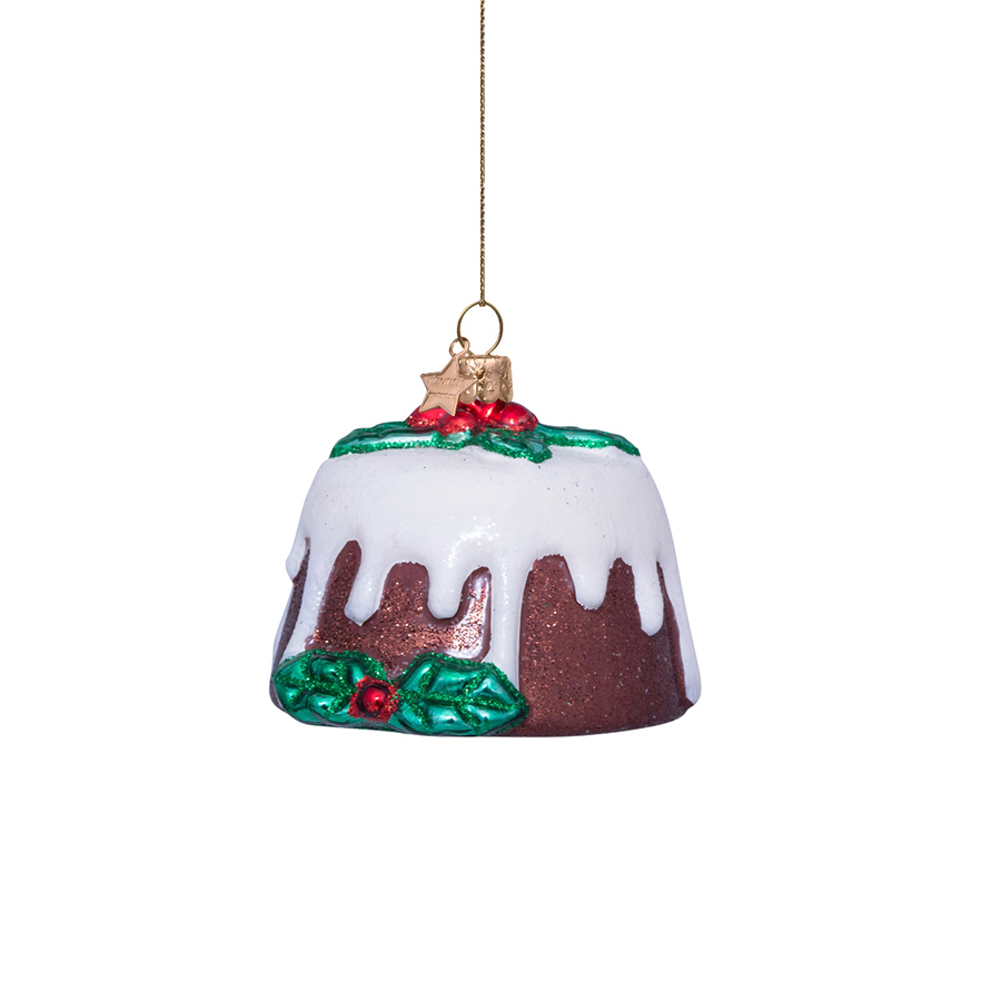 캐리마켓 -  [본델스] Ornament glass multi christmas pudding H6cm