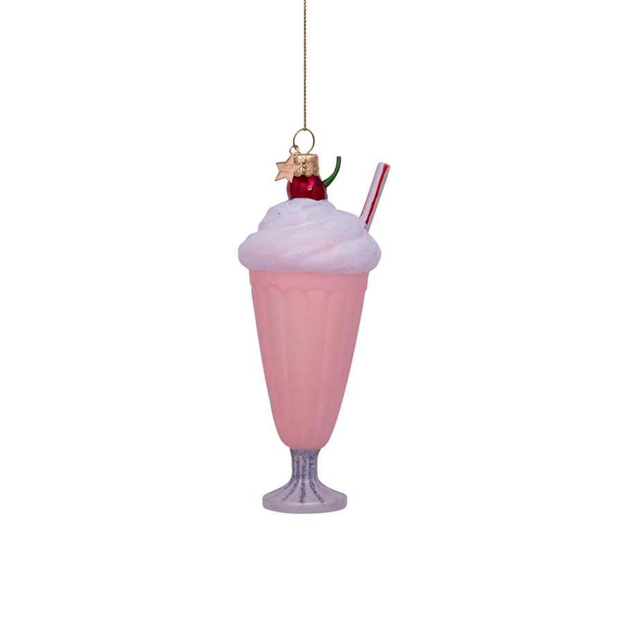 캐리마켓 -  [본델스] Ornament glass soft pink milkshake H15cm