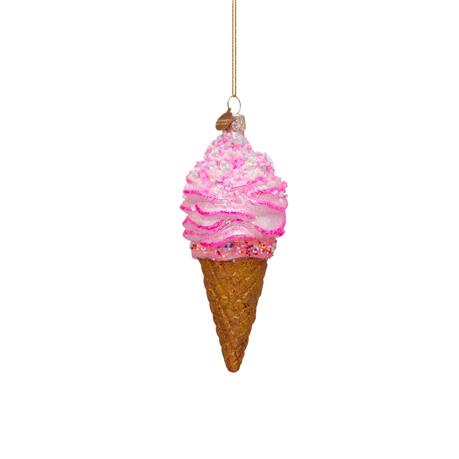 캐리마켓 -  [본델스] Ornament glass pink ice cream H15cm