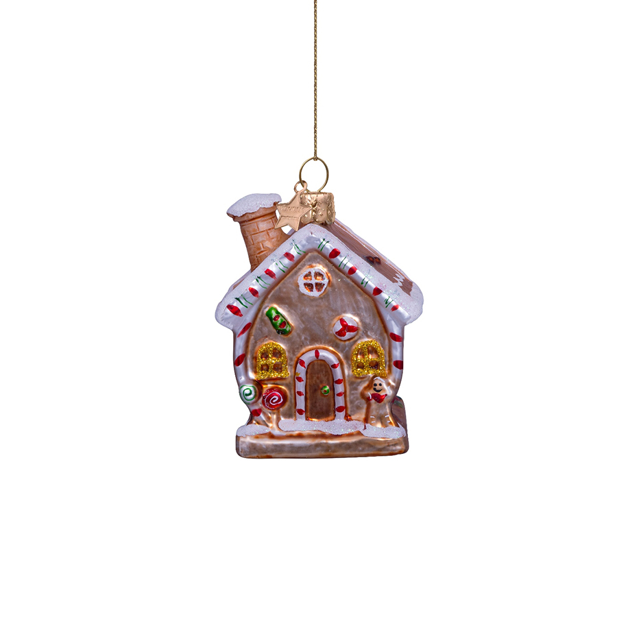 캐리마켓 -  [본델스] Ornament glass gingerbread house multi H9.5cm