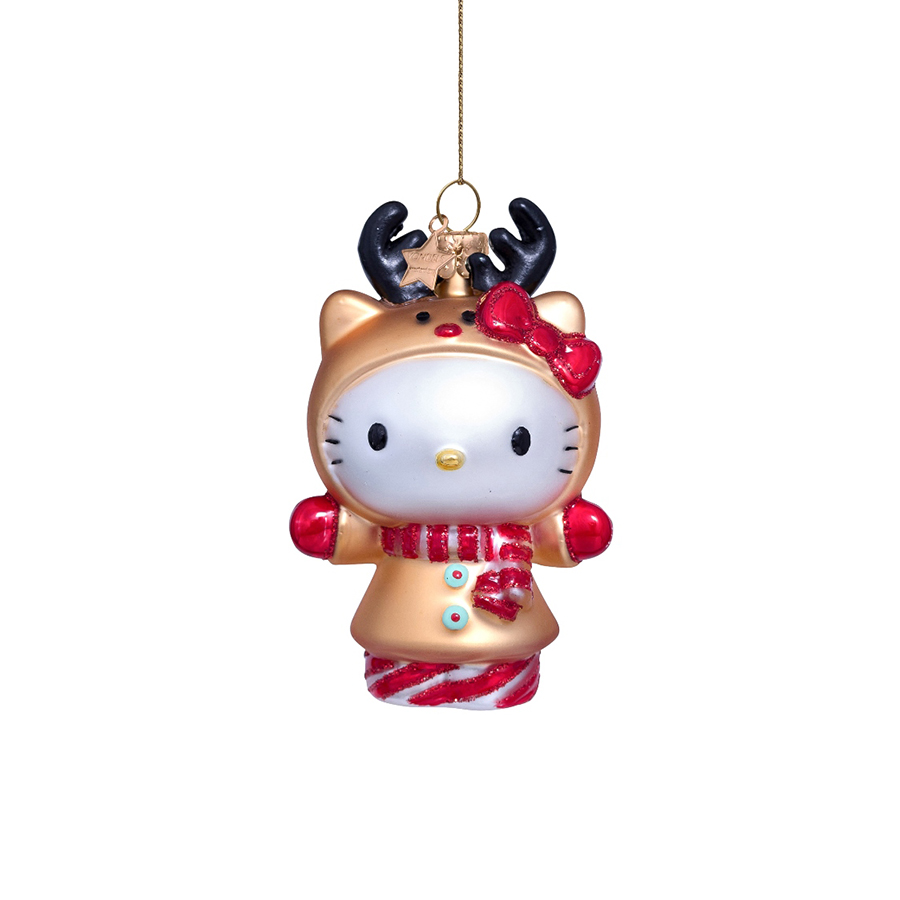 캐리마켓 -  [본델스] Ornament glass Hello Kitty reindeer H9cm w/box