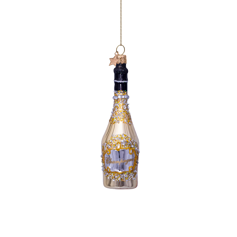 캐리마켓 -  [본델스] Ornament glass gold champagne bottle H16cm
