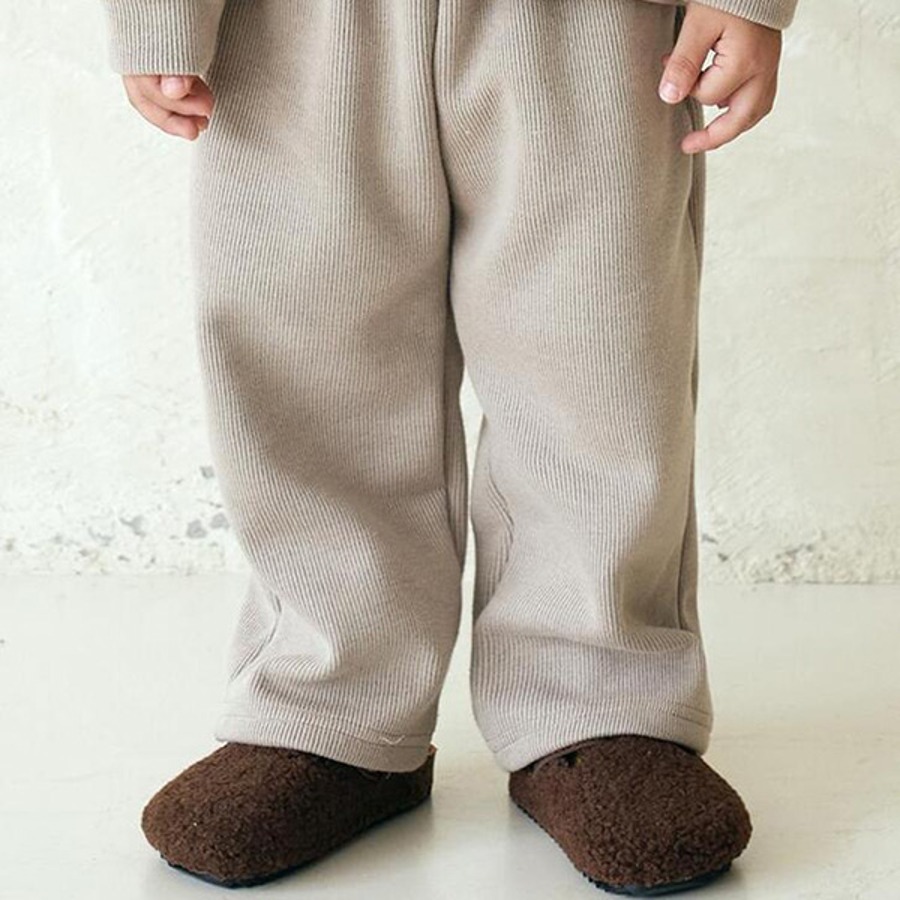 캐리마켓 -  [비치스앤크림] 마일드 니트터치 와이드 팬츠-에크루(Mild knit touch wide pants, Ecru)