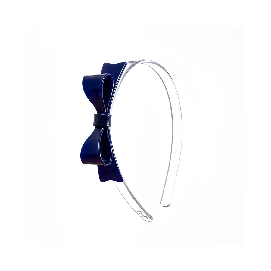 캐리마켓 -  [릴리즈 로지즈 뉴욕] Bow Tie Navy Blue Hairband