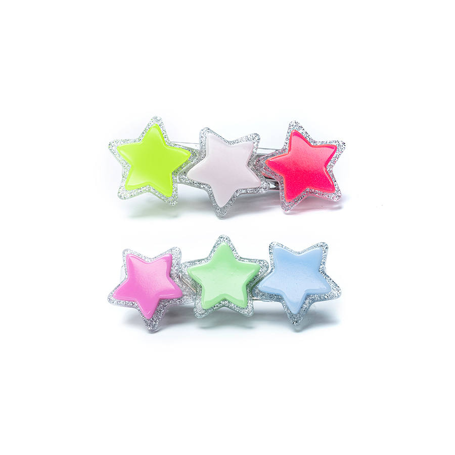 캐리마켓 -  [릴리즈 로지즈 뉴욕] Stars Neon hair pin 2set