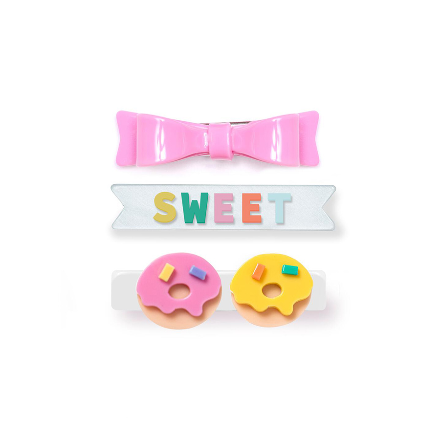 캐리마켓 -  [릴리즈 로지즈 뉴욕] Sweet Donuts Bowtie hair pin 3set
