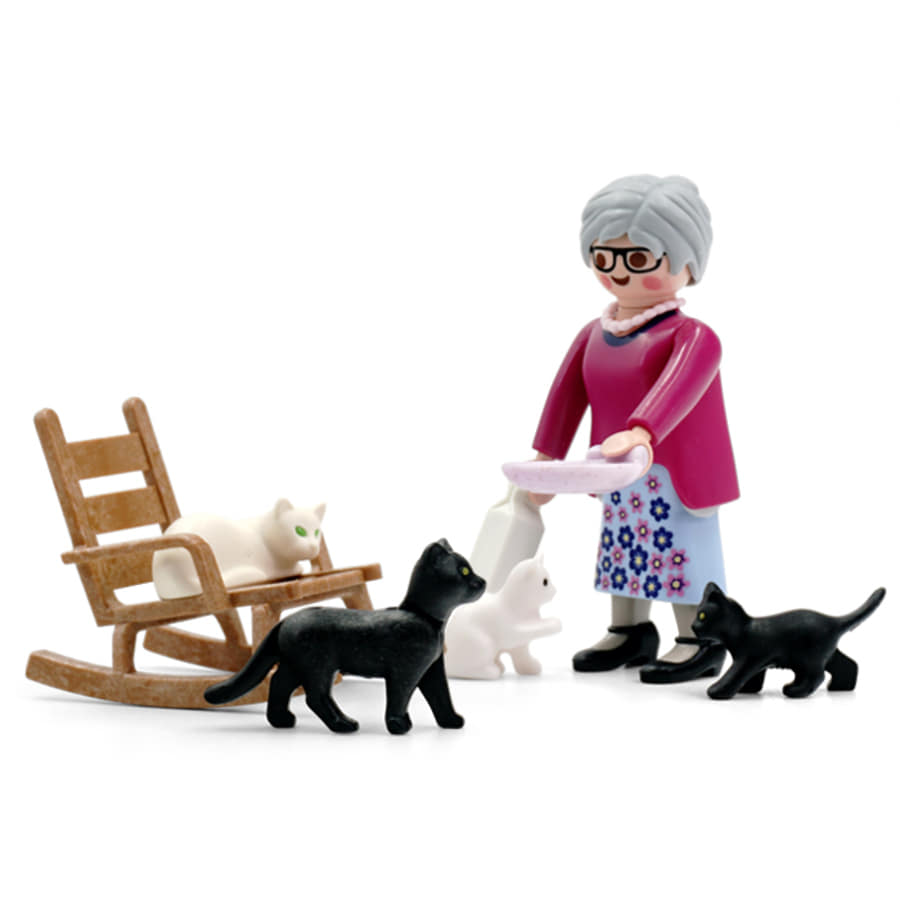 캐리마켓 -  [플레이모빌] 할머니와 고양이들(71172)