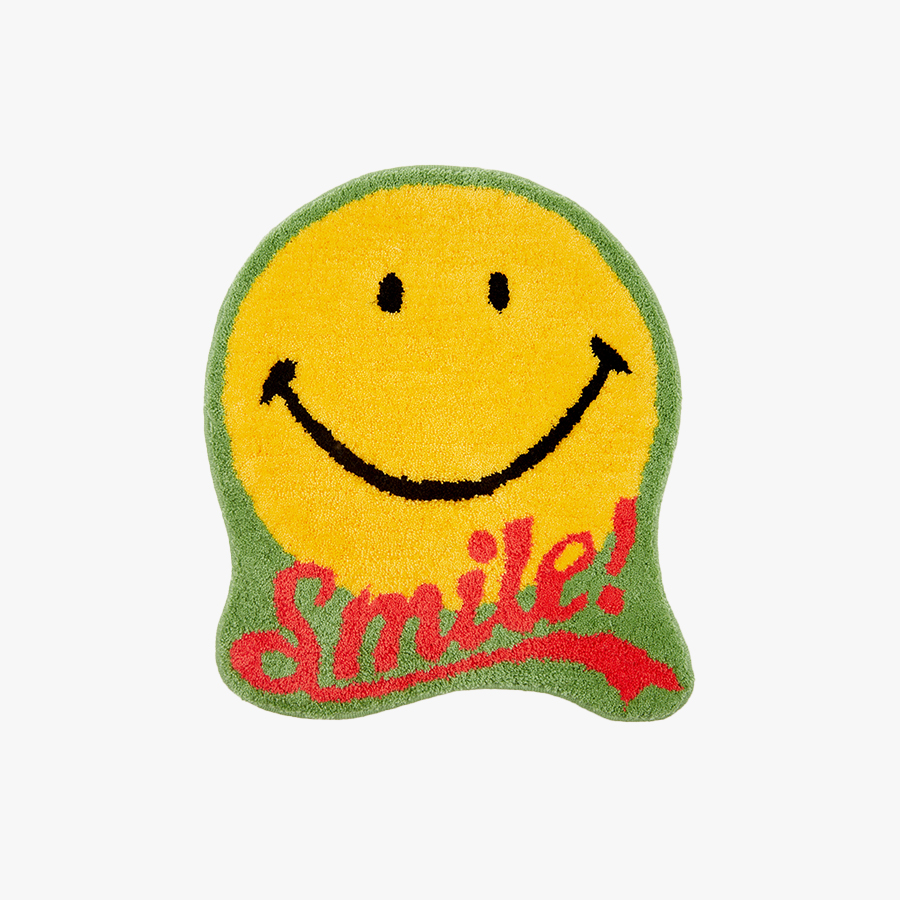 캐리마켓 -  [세컨랩] LOGO SMILE RUG MAT GREEN