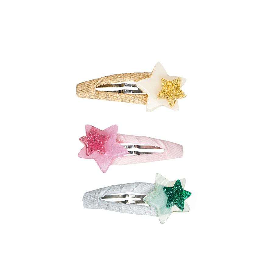 캐리마켓 -  [릴리즈 로지즈 뉴욕] Stars Double Mint Pink Gold hair pin 3set